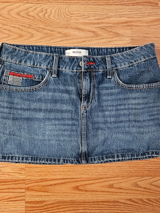 Hollister Dresses & Skirts - Hollister Blue Denim Mini Skort